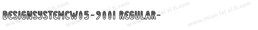 DesignSystemCW05-900I Regular字体转换